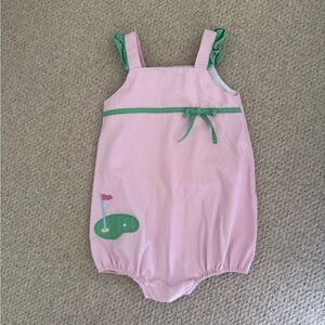 Little English Pink and Green Golf One Piece